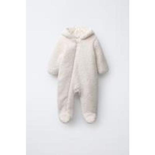 POLAR FLEECE ROMPER - Ecru | ZARA United States