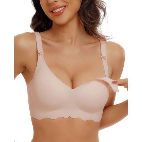 Nursing Bras for Breastfeeding Wireless Seamless Maternity Bra Ultra Comfort Pregnancy Sleep Bralette for Women