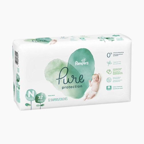Pampers Pure Disposable Diapers - 1 Week Supply, Newborn