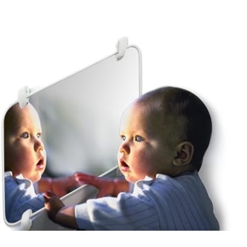Genius Baby Large Double Sided Infant Crib Mirror and Developmental Toy, Shatterproof, NICU Approved