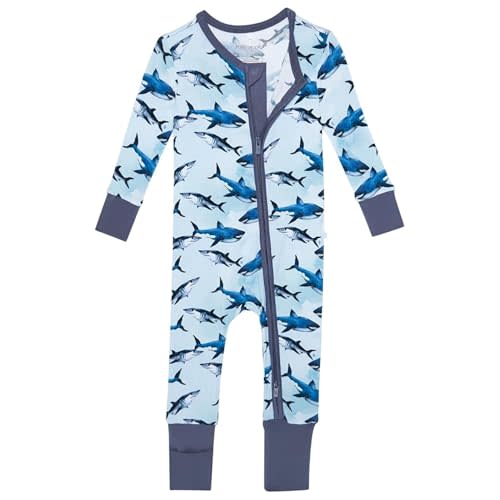 Posh Peanut Convertible Baby Sleepers - Boys Footless Baby Pajamas with 2 Way Zipper for Easy Diaper Changes