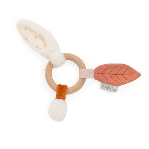 Moulin Roty bunny ears rattle & teether