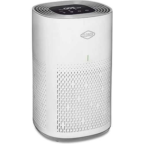 Clorox Air Purifiers for Home, True HEPA Filter, Medium Rooms Up to 1,000 Sq Ft, Removes 99.9% of Mold, Viruses, Wildfire Smoke, Allergens, Pet Allergies, Dust, AUTO Mode, Whisper Quiet