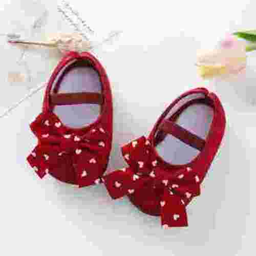 Uccdo Newborn Baby Girls Casual Flats Shoes Infants Non-Slip Cute Bowknot Princess Dress Shoes 0-12M