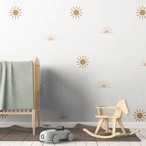 Sunny Wall Decal - Bring the Sunshine Indoors - Nursery and Kids Room Decor - Easy to apply wall decal