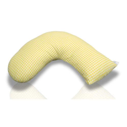 Luna Lullaby Nursing Pillow - Yellow Gingham Check | NEW Polycotton Fabric