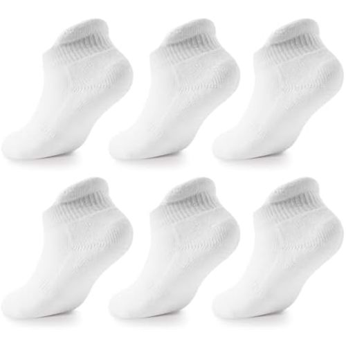 LA ACTIVE Non Slip Grip Ankle Boys and Girls Socks with Non Skid for Babies Toddlers and Kids Back to School