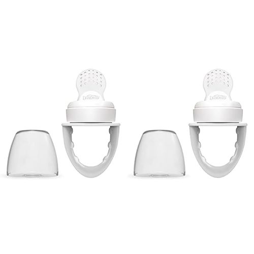 Dr. Brown's Designed to Nourish, Fresh Firsts Silicone Feeder, Grey, One Size (Pack of 2)