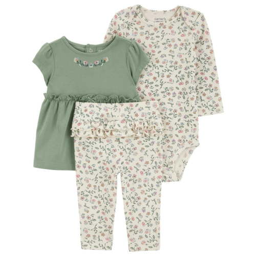 Carter's Child of Mine Baby Girl Outfit Set, 3-Piece, Sizes 0/3-24 Months