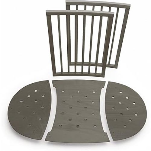 Stokke Sleepi Bed Extension V2, Hazy Grey - Compatible with Products Purchased Before Sept. 2022 - Convert Mini Crib into Sleepi Bed - Mattress Sold Separately