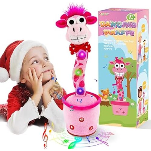 Aywewii Dancing Talking Giraffe Toy, Volume Adjustable Baby Toy Repeats Sings Mimicks Toddler Toys with 120 Songs Recording What You Say Gifts for Birthday Kids Toys for 3 4 5 6+ Year Olds