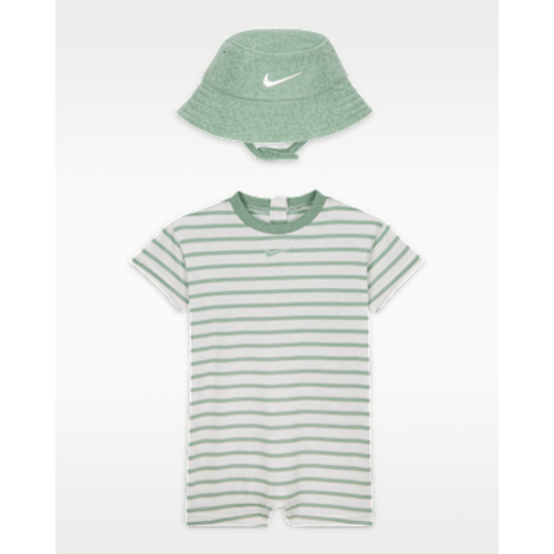 Nike Baby Short Sleeve Romper with Bucket Hat. Nike.com