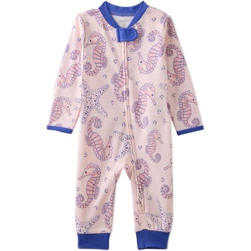 Butterblu Shadow Sleep & Play Baby Pajamas 100% Organic Cotton Two Way Zipper Sleeper Pajamas for Baby Boys & Girls