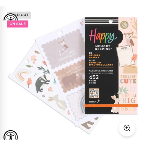 Colorful Creatures Baby - Value Pack Stickers - Big – Happy Planner