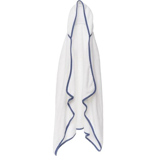Lalo The Hooded Towel - 100% Organic Cotton, Soft on Sensitive Skin, Cozy & Absorbent, Machine Washable Baby Hooded Bath Towel - Blueberry