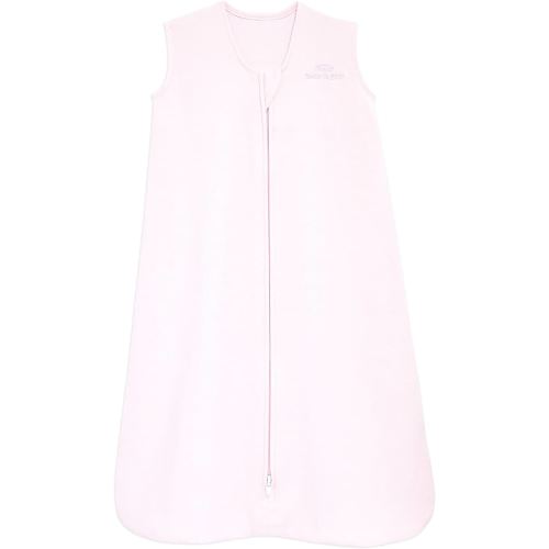 HALO SleepSack, 100% Cotton Wearable Blanket, Swaddle Transition Sleeping Bag, TOG 0.5, Soft Pink, Small, 0-6 Months