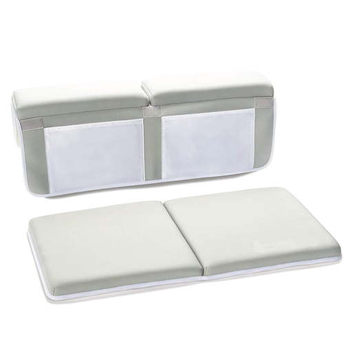 Arborister Bathtub Kneeling Mat with Elbow Pad Set for Kids Shower