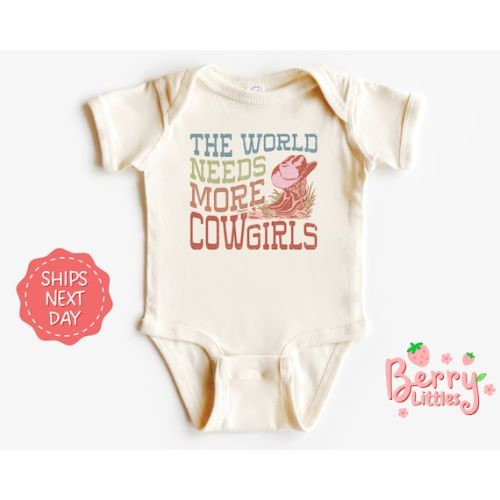The World Needs More Cowgirls Cute Baby Onesie® Western - Etsy