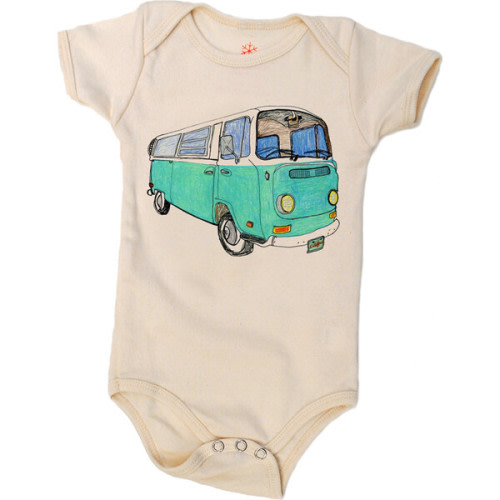 VW Bus Onesie, Natural - orangeheat | Maisonette