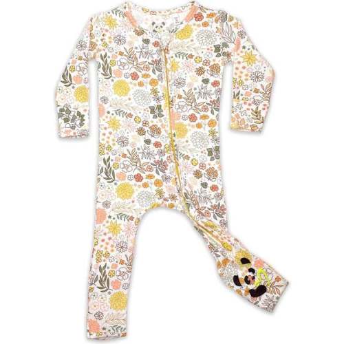 Fall Floral Bamboo Convertible Footie, Florals - Bellabu Bear | Maisonette
