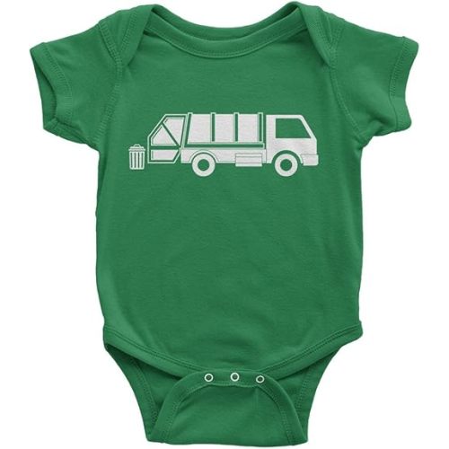 Threadrock Baby Garbage Truck Infant Bodysuit