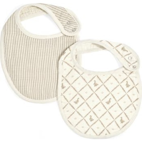 Assorted 2-Pack Organic Cotton Muslin Bibs