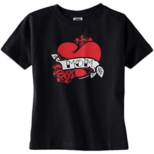 Threadrock Baby Boys' Mom Heart Tattoo Infant T-Shirt