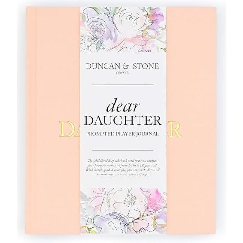 Dear Daughter: A Prayer Journal from Birth to 18 (230 page, Pink) | Capture Birthday Memories, Write Yearly Letters & Prayers, and Preserve Milestones | Includes Space for Photos Each Year