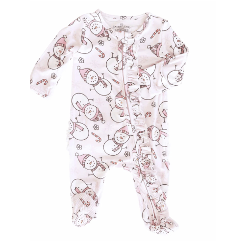Snowman Zipper Footie