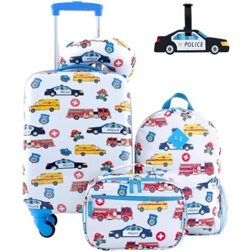 Travelers Club 5 Piece Kids' Luggage Set, First Responders