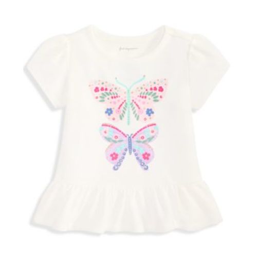 Baby Girls Short-Sleeve 3-24 Month Butterflies Graphic T-Shirt, Exclusively at Macy's