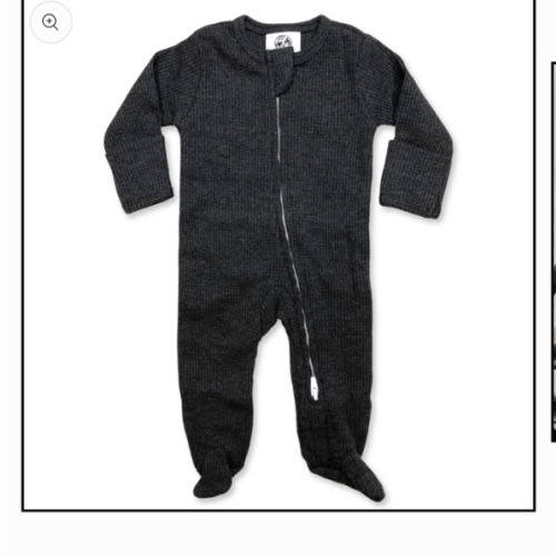 Charcoal Waffle Footed Jammies – Cowkid Clothing Company
