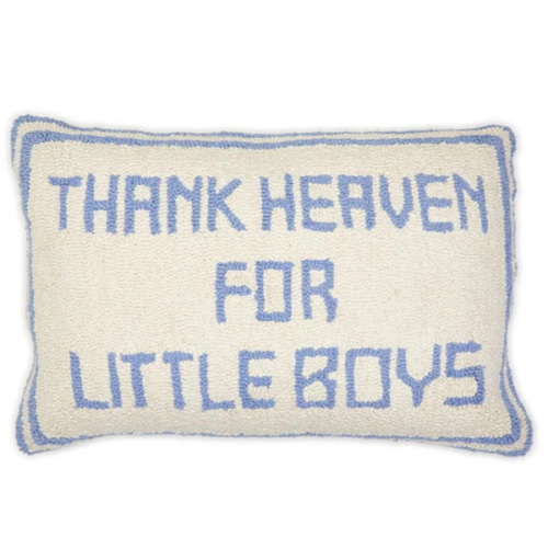 Thank Heaven for Little Boys Throw Pillow