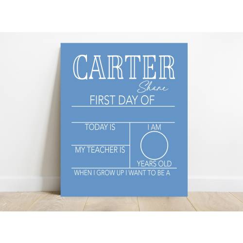 First Day Of School Sign, Back to School Sign, Personalizable Reusable School Sign, School Photo Prop, School Sign For Kids