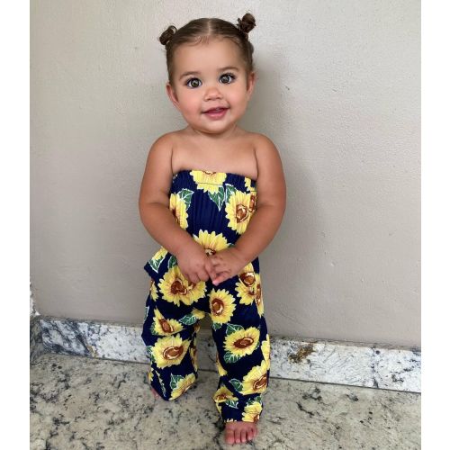 Baby Girl Flower Romper