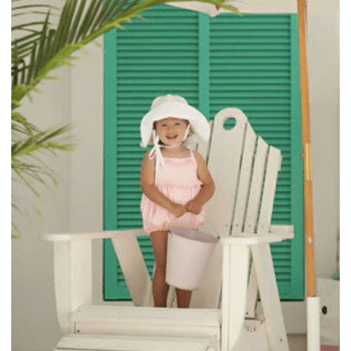 Cissy Sun Hat - Worth Avenue White Seersucker 3-9 Months