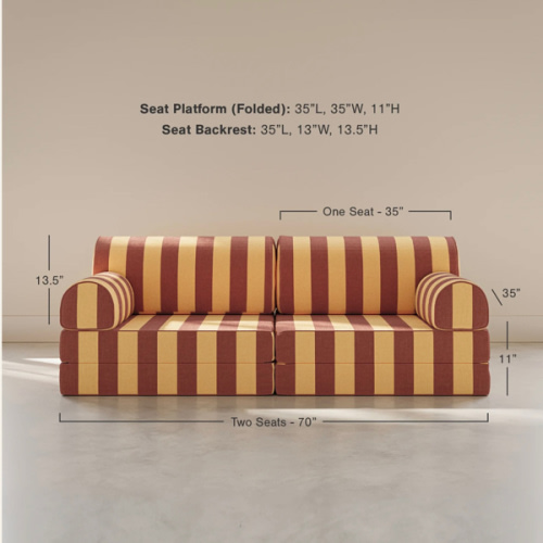 Play Couch | Harlan | House of Noa Umber & Marigold