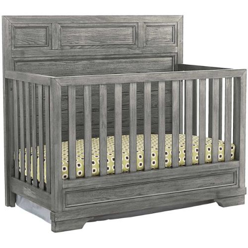 Foundry Gray Flat Convertible Crib