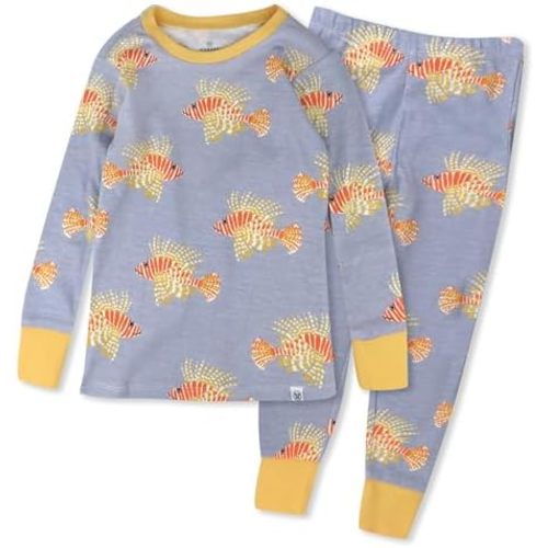 HonestBaby 2-Piece Pajamas Sleepwear Pjs 100% Organic Cotton for Baby, Toddler, Kids, Boy