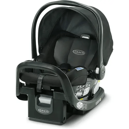 Graco SnugFit 35 Infant Car Seat with Simply Safe Adjust Harness System | Baby Car Seat with Anti Rebound Bar, Gotham