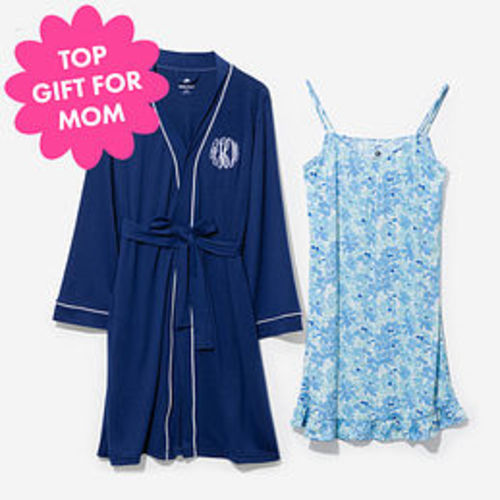 Monogrammed Nightgown Robe Set