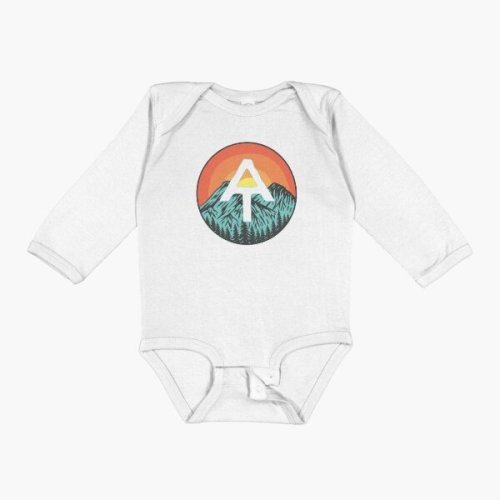 Appalachian Trail Mountains With Sunset Art Baby One-Piece