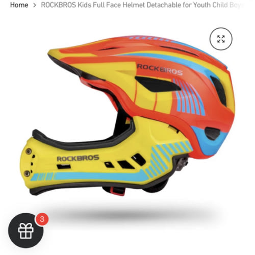 ROCKBROS Kids Full Face Helmet Detachable for Youth Child Boys Girls A – ROCKBROS-US
