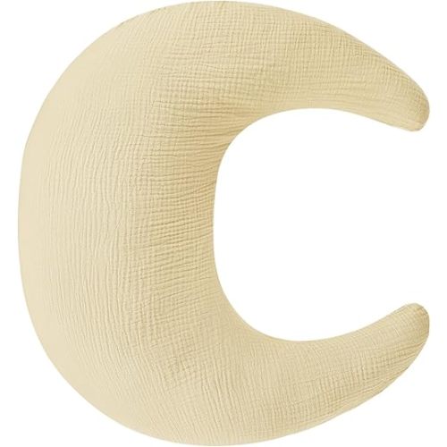 SWESEN Nursing Pillow Cover, Soft Removable Cover for Breastfeeding Pillows, Pillow Slipcover for Baby Boys and Girls, Comfortable & Breathable, Wheat, Washable (Only Cover)