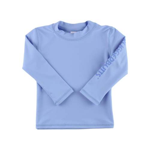 Periwinkle Blue Long Sleeve Logo Rash Guard