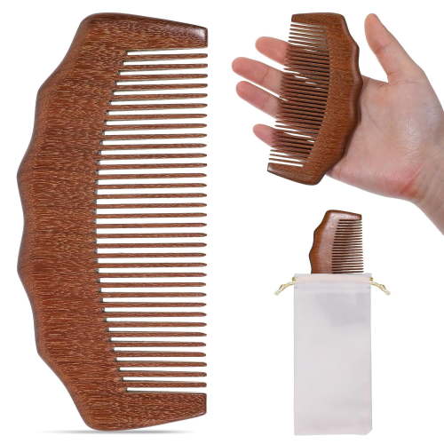 Labor Comb Birthing Comb Birth Comb with Cloth Bag Birthing Comb for Labor Wooden Comb Sandalwood Comb Labor and Delivery Essentials Pregnancy Gift for Pregnant Women