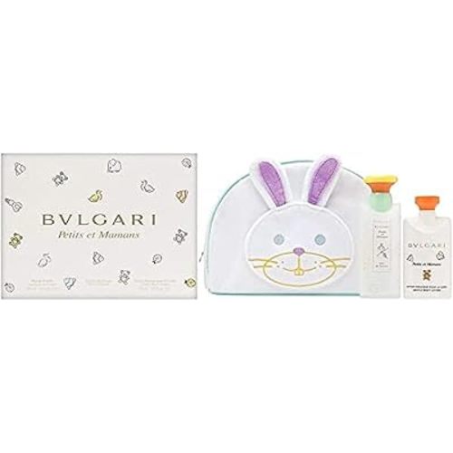 Bvlgari Petits et Mamans by Bvlgari 3 Piece Set Includes: 3.4 oz Eau de Toilette Spray + 2.5 oz Gentle Body Lotion + Toiletry Pouch