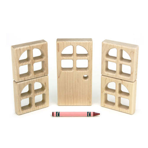 5 pc Arch-Paned Window & Door Blocks Add-On | Everwood Friends