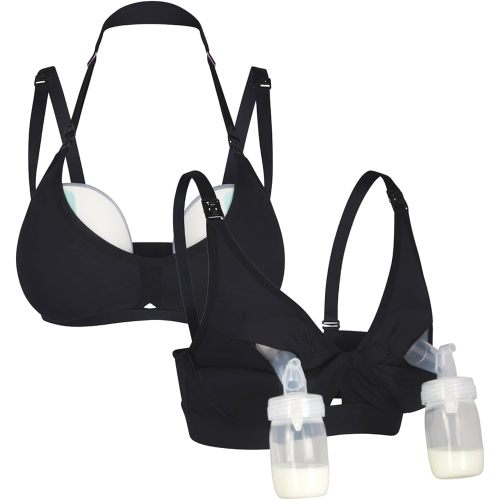 Supermom Pumping and Nursing Bra - Hands Free Nursing Bra for Pumping - Breastfeeding Bras Comfortable & Supportive