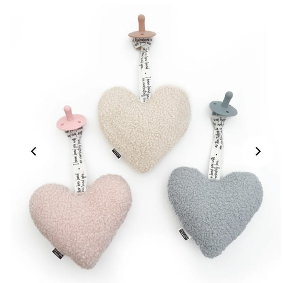 Pacifier Heart Lovey – OUR HOUSE ABOVE